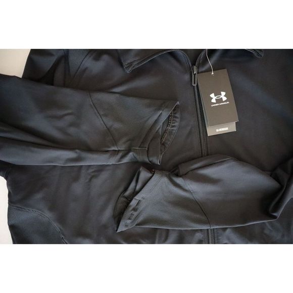 Under Armour 1369487 Womens Plus Sz 1X Black Meridian Active Full Zip Jacket - Picture 5 of 9
